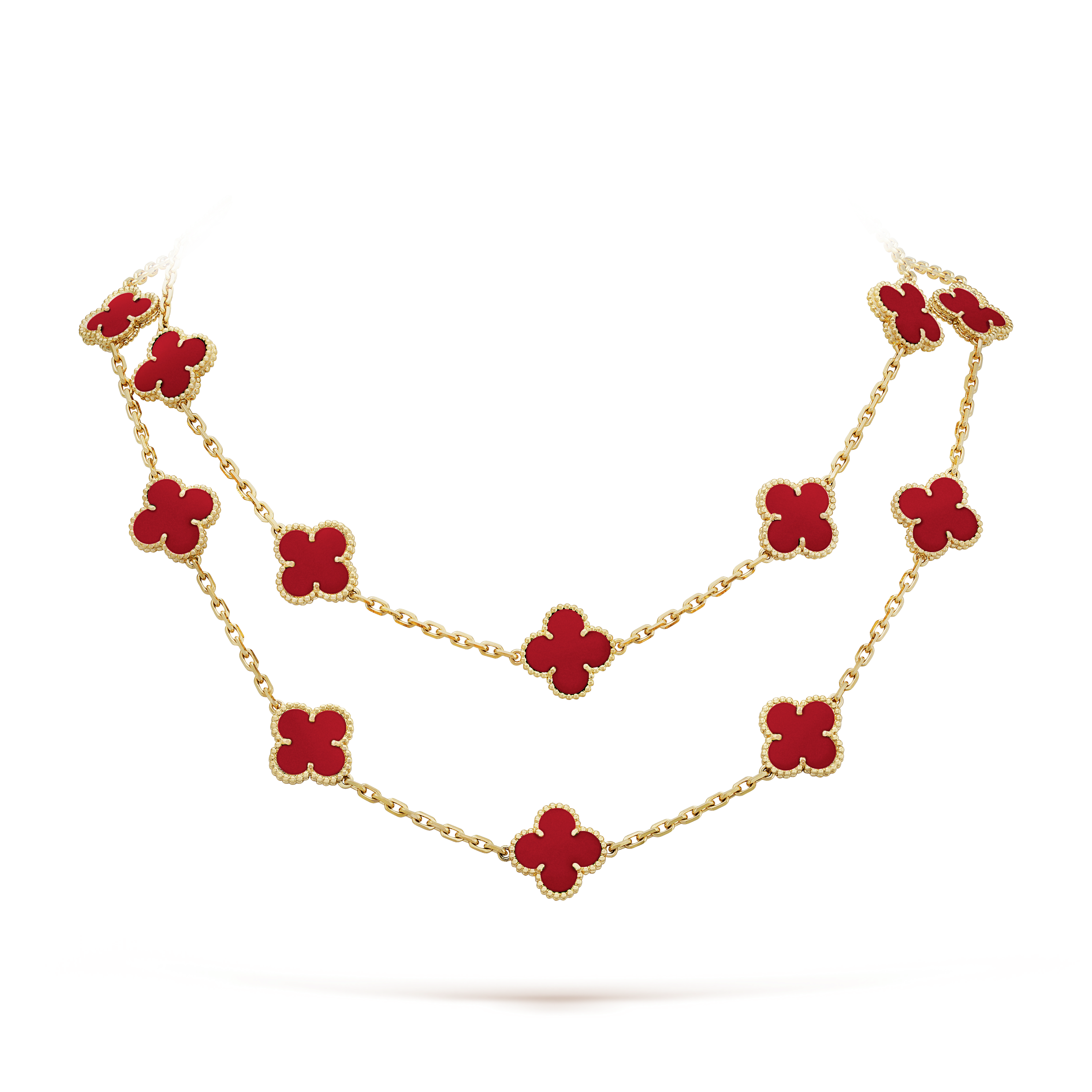 Vintage Alhambra long necklace, 20 motifs