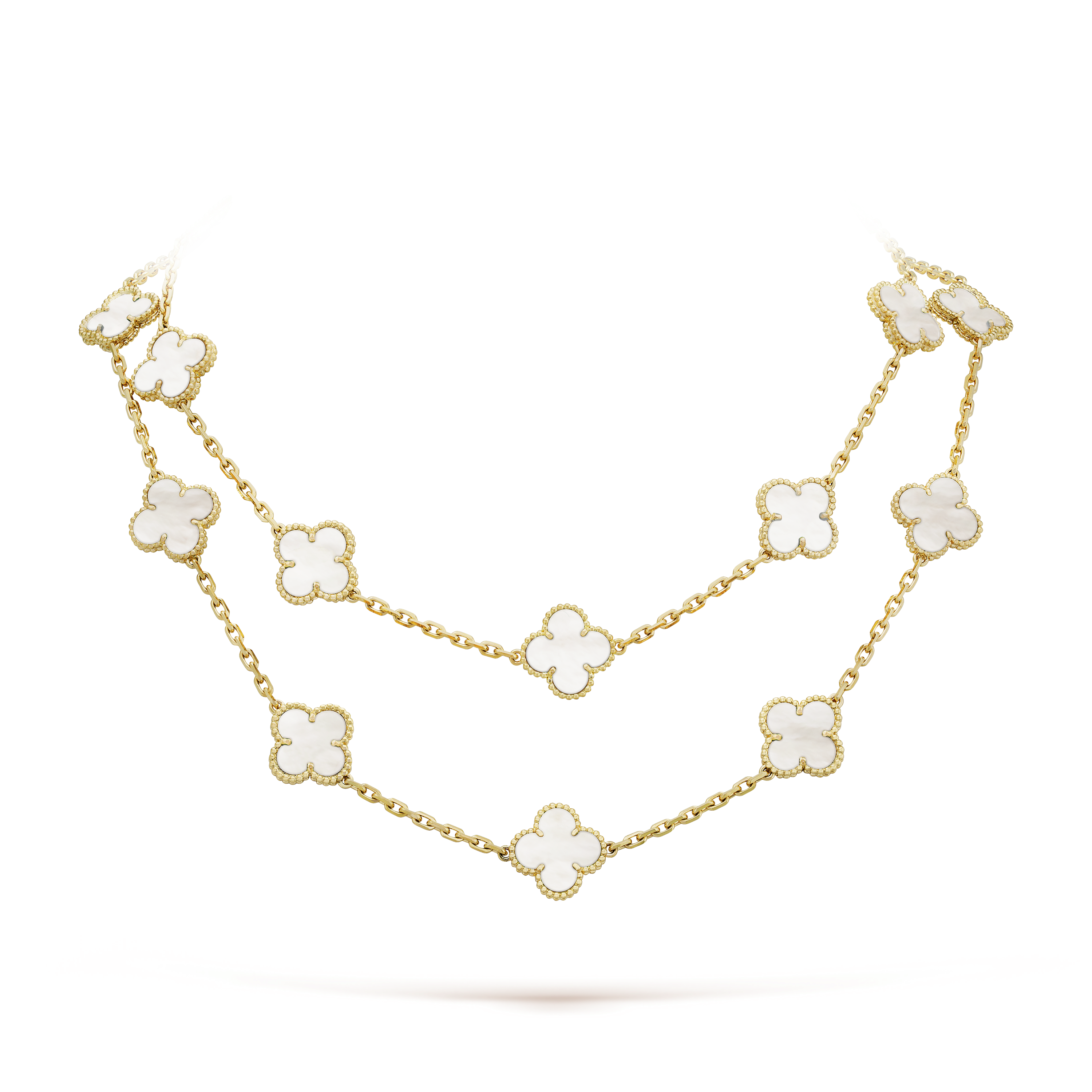 Vintage Alhambra long necklace, 20 motifs