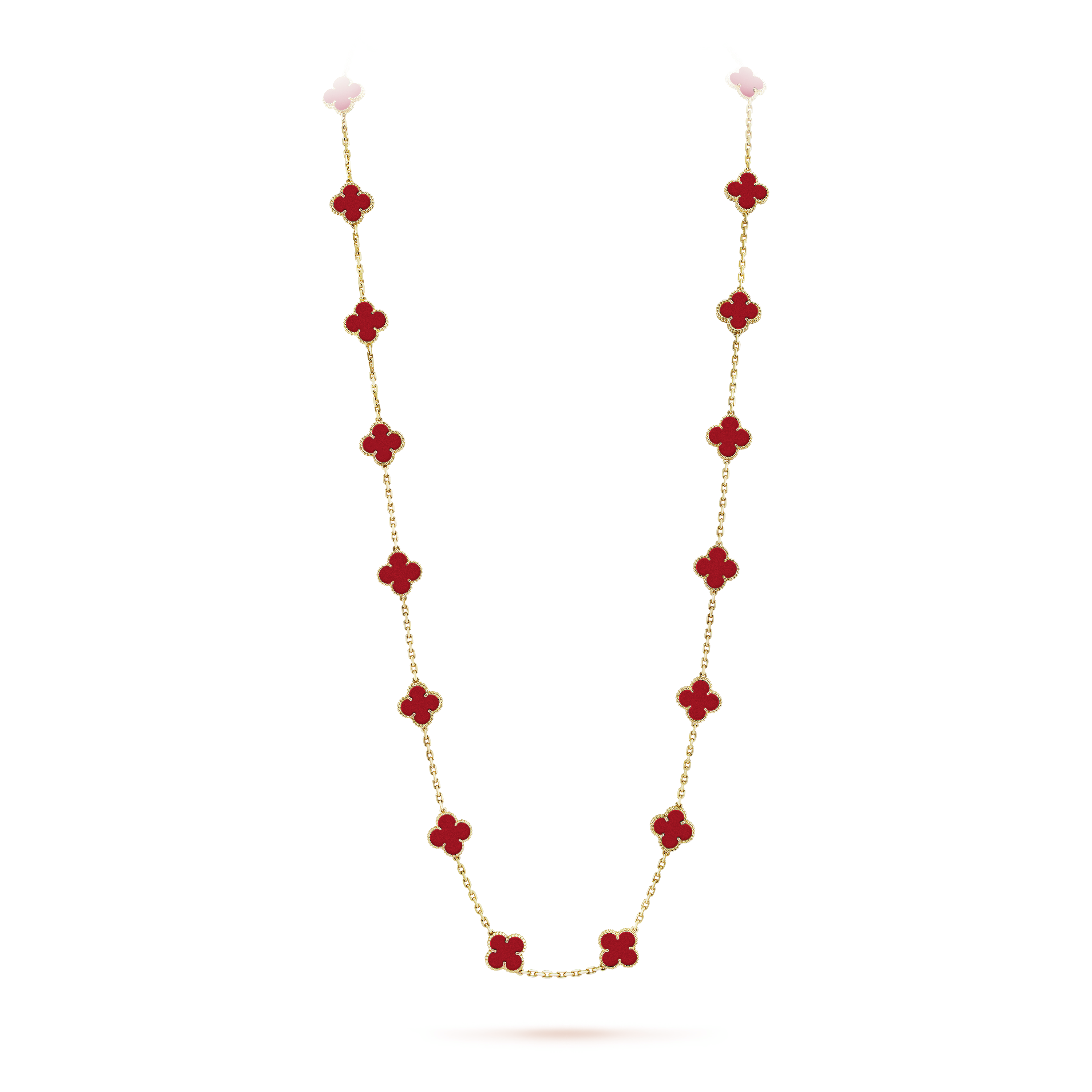 Vintage Alhambra long necklace, 20 motifs