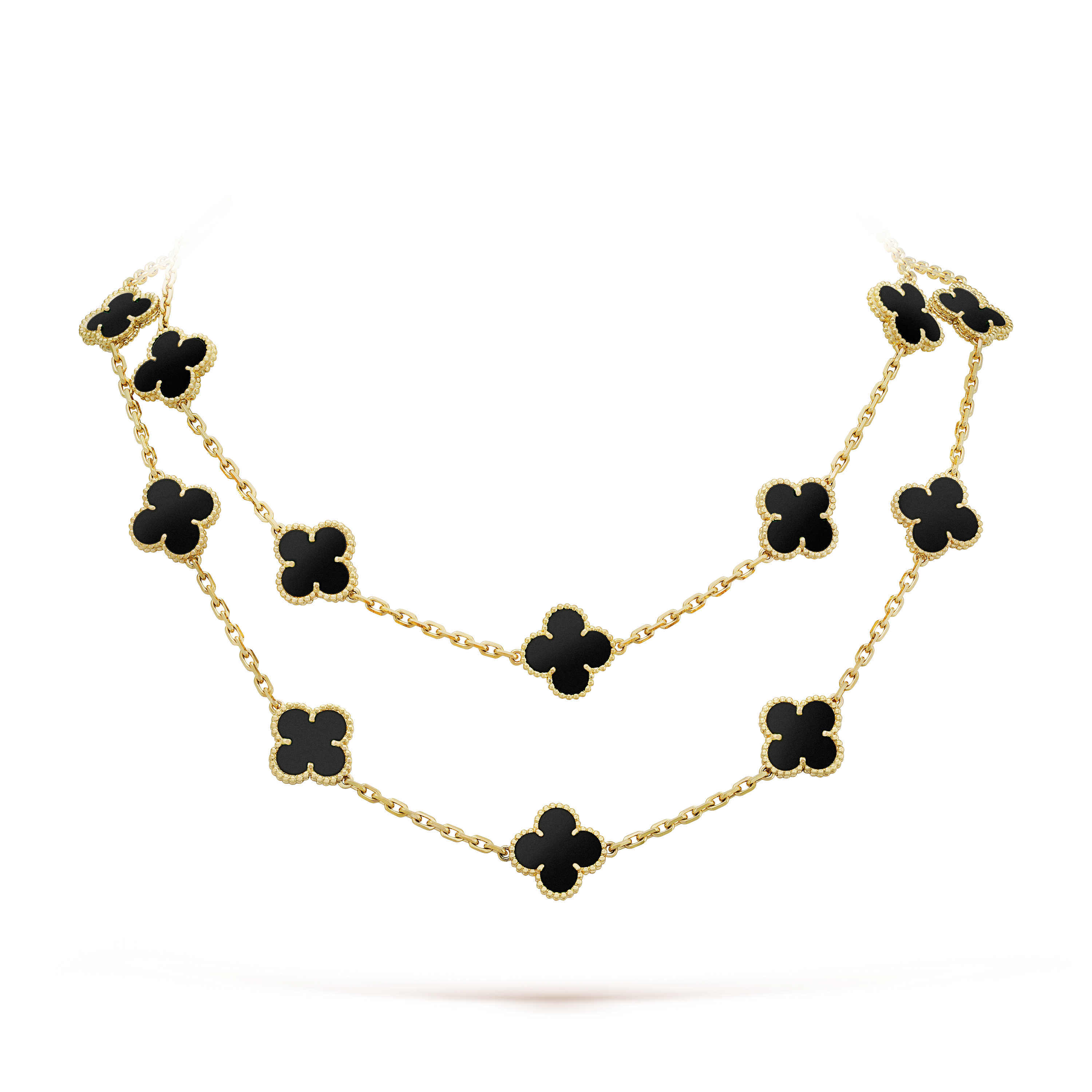 Vintage Alhambra long necklace, 20 motifs