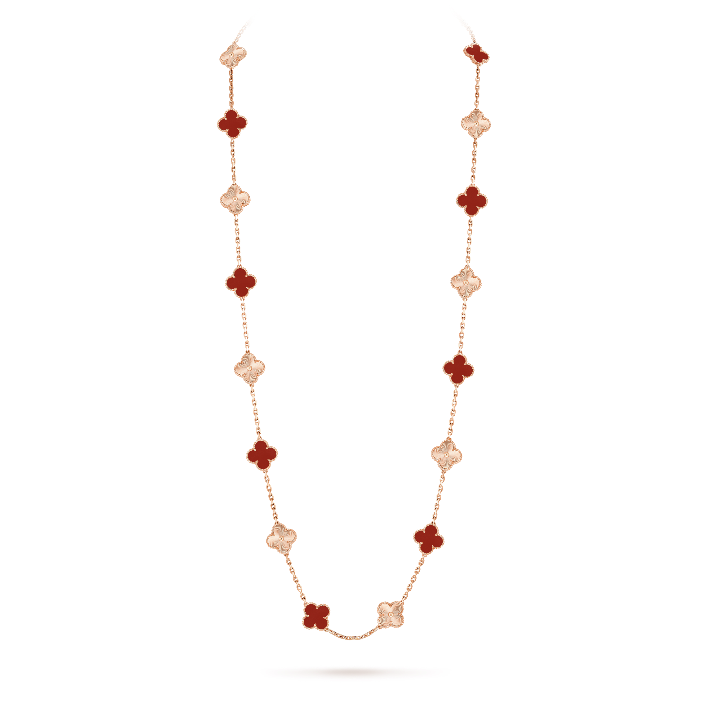 Vintage Alhambra long necklace, 20 motifs