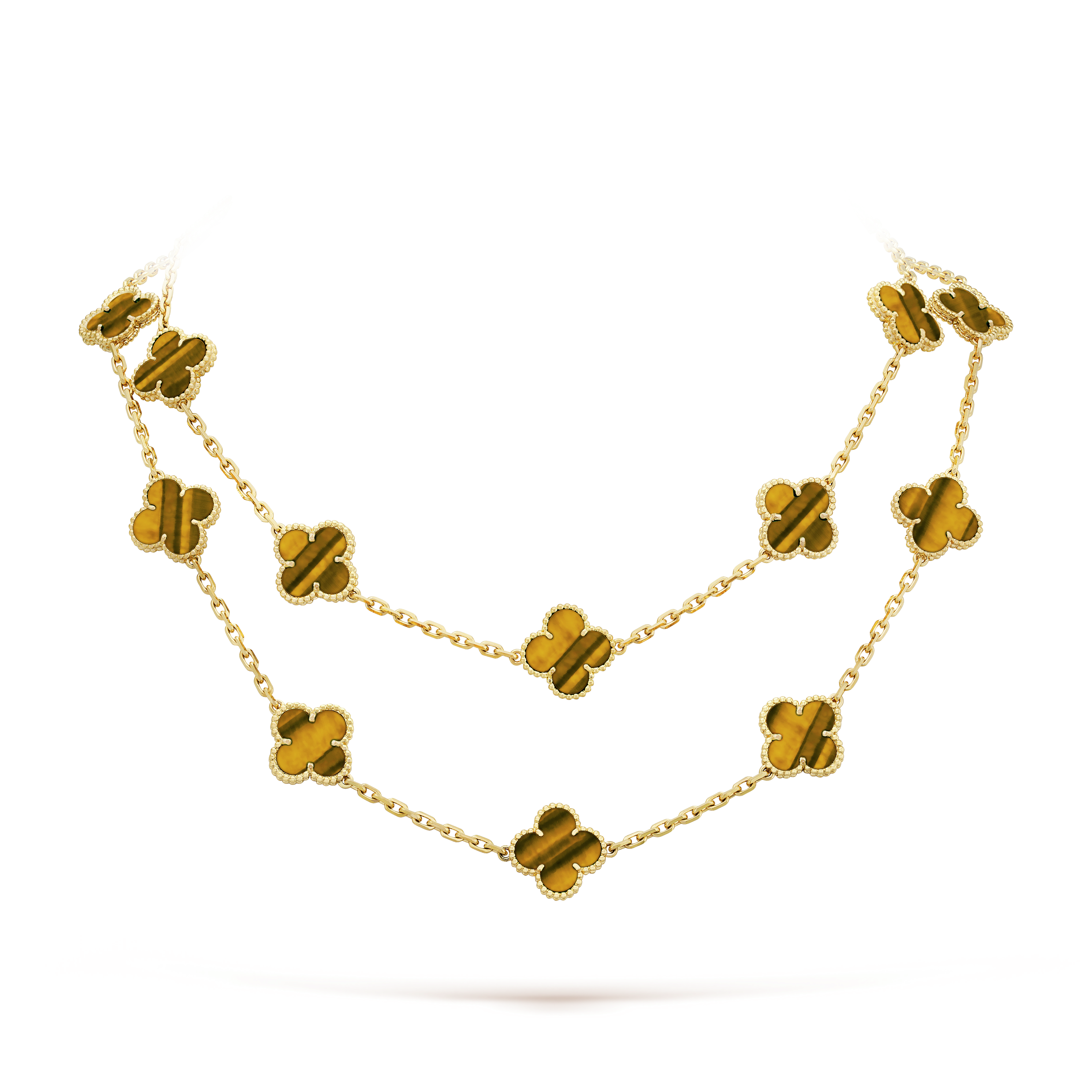 Vintage Alhambra long necklace, 20 motifs