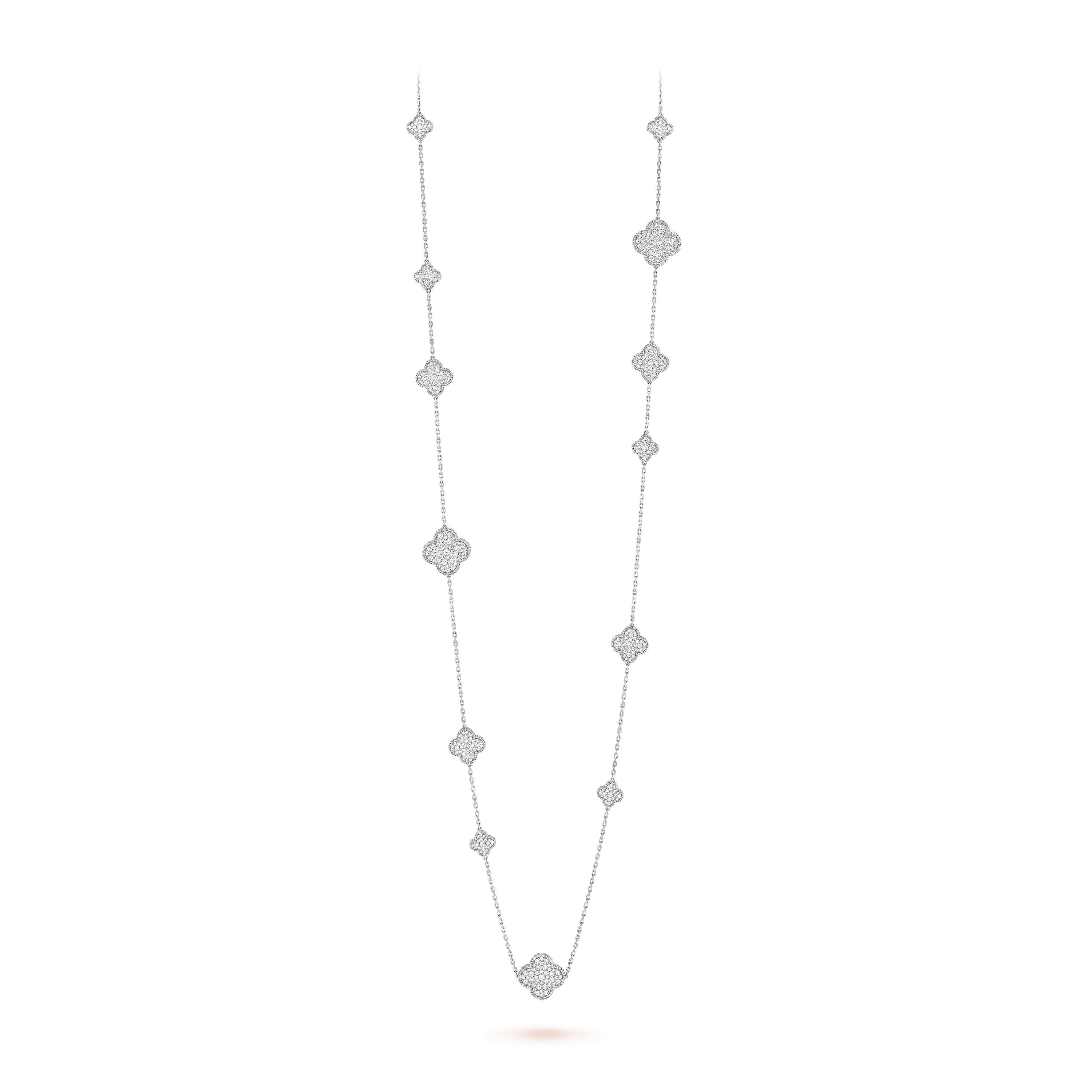 Magic Alhambra long necklace, 16 motifs