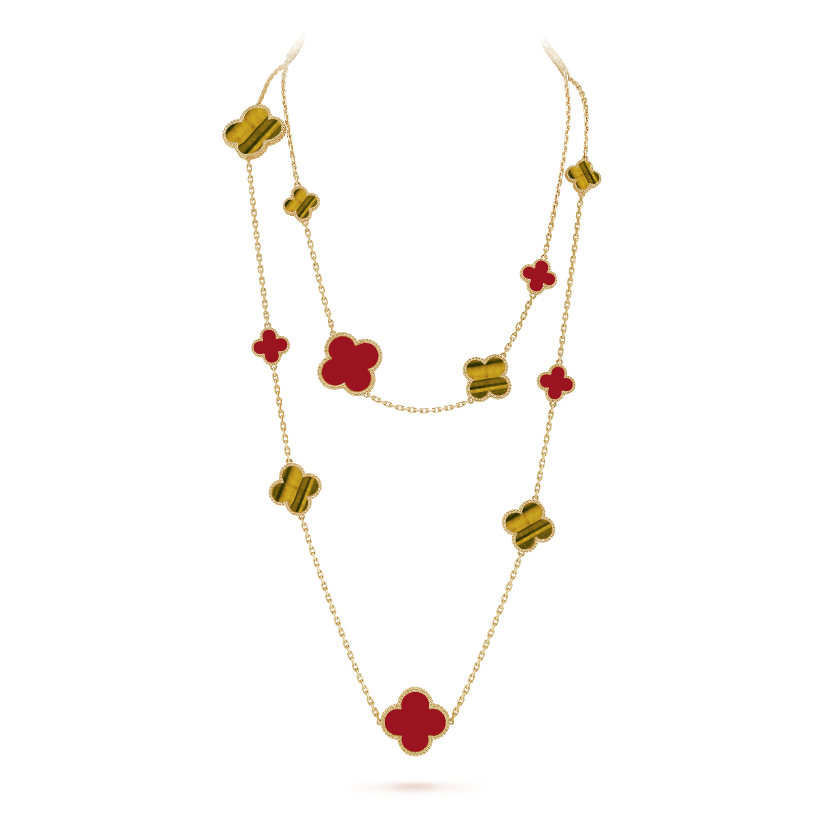 Magic Alhambra long necklace, 16 motifs