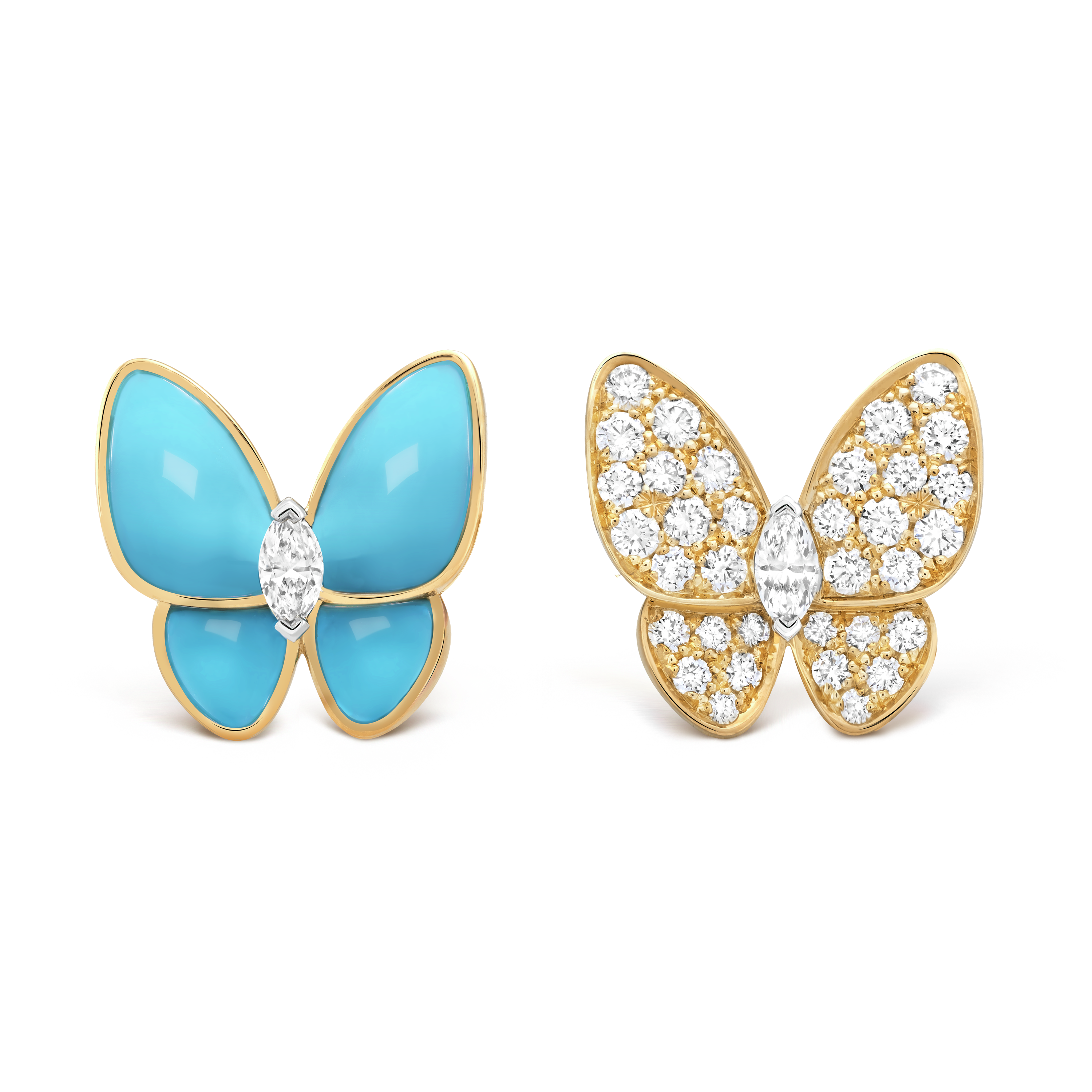Two Butterfly earrings