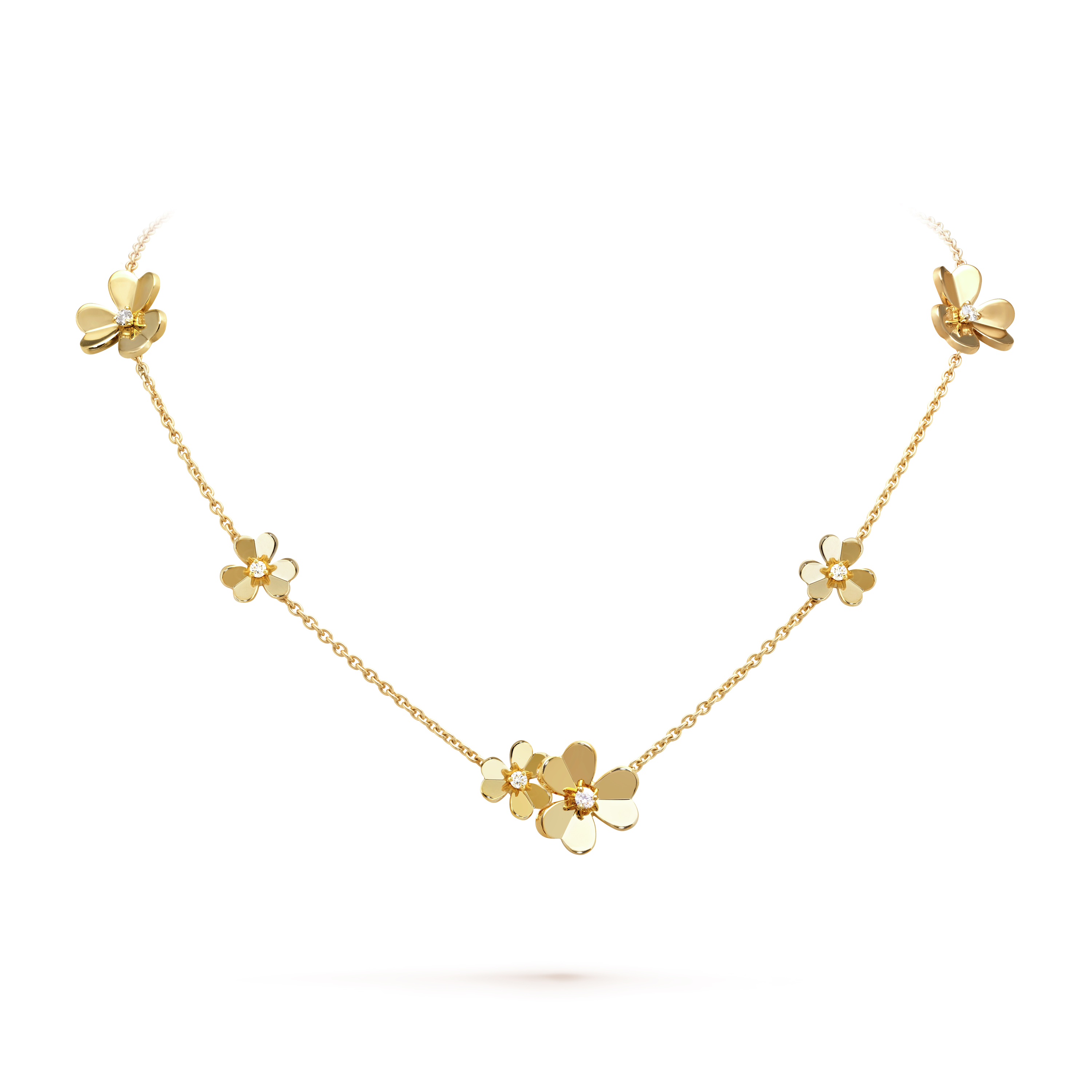 Frivole necklace, 9 flowers