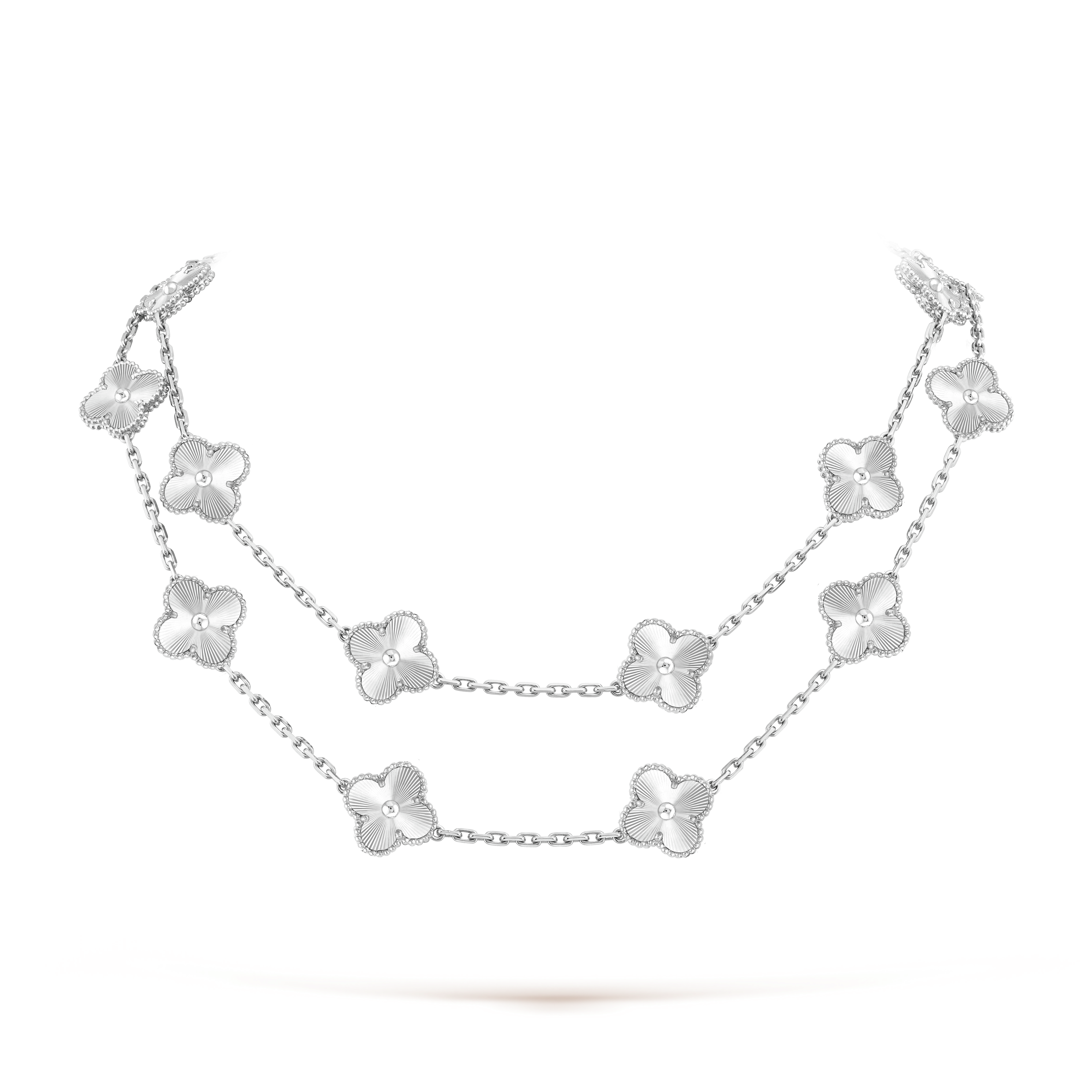 Vintage Alhambra long necklace, 20 motifs