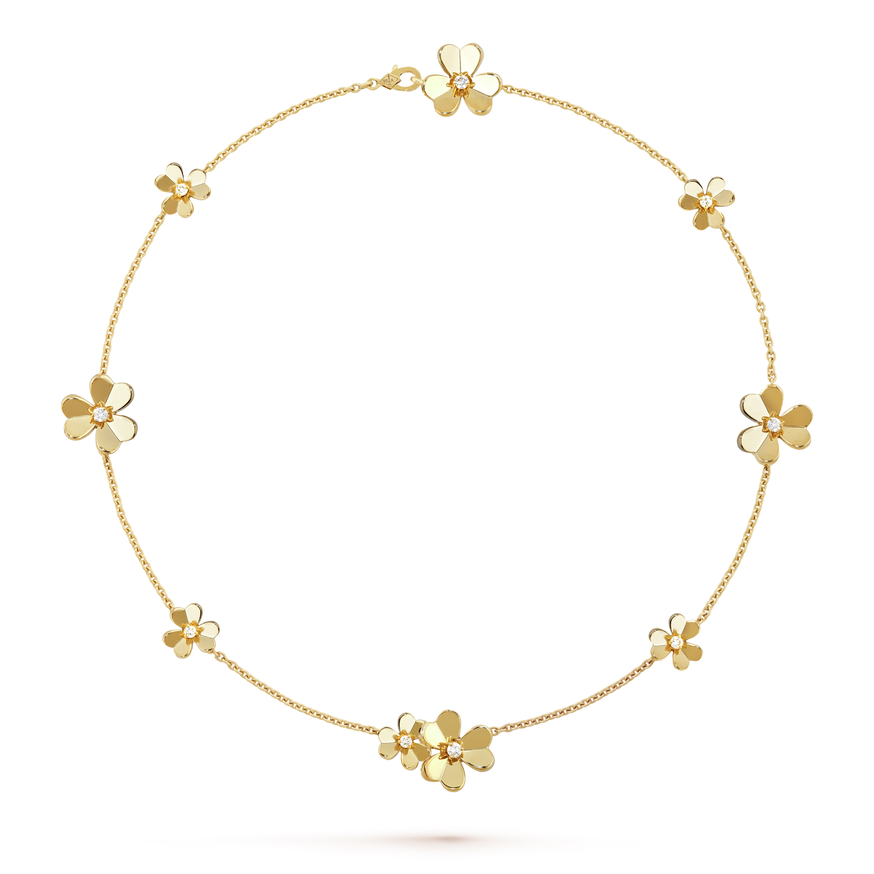 Frivole necklace, 9 flowers