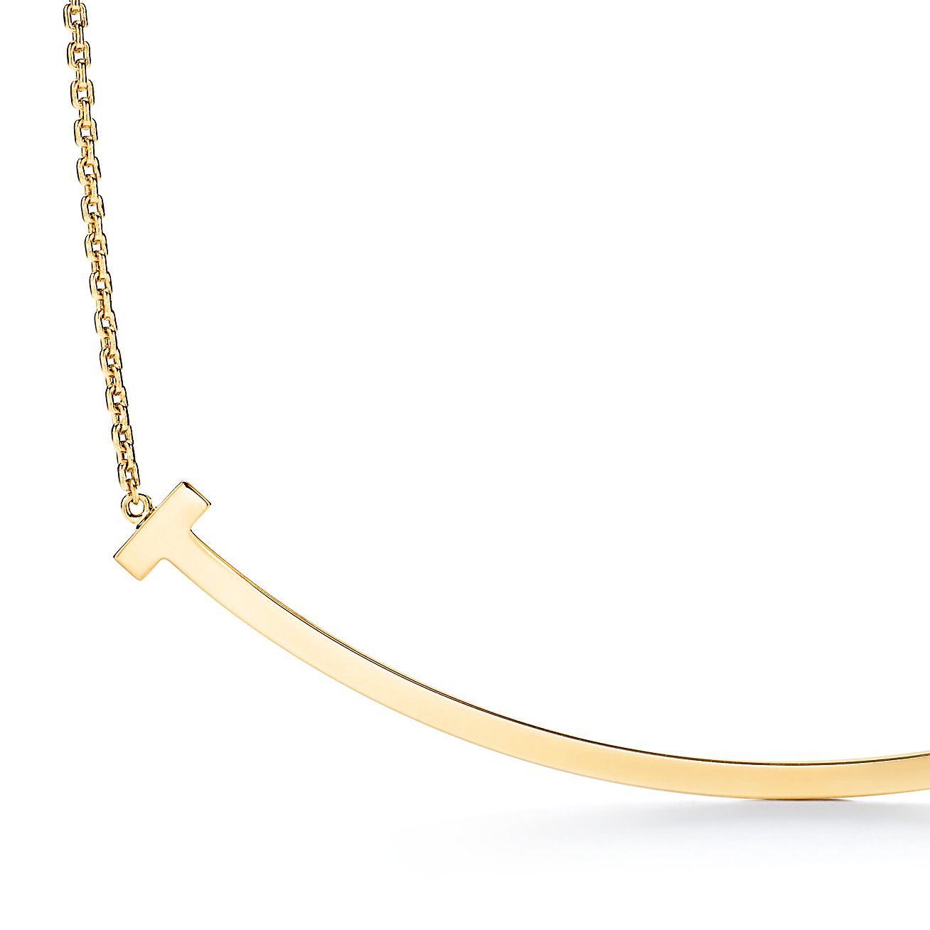 Extra Large Smile Pendant in Yellow Gold