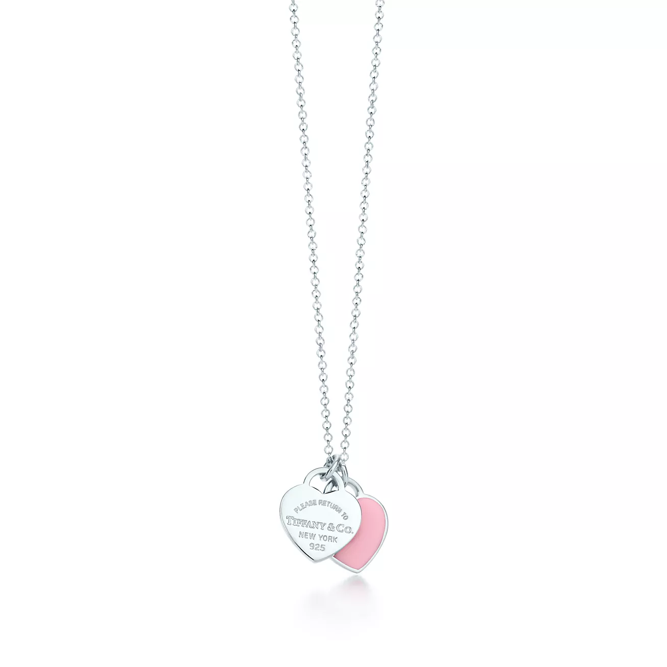 Double Heart Tag Pendant