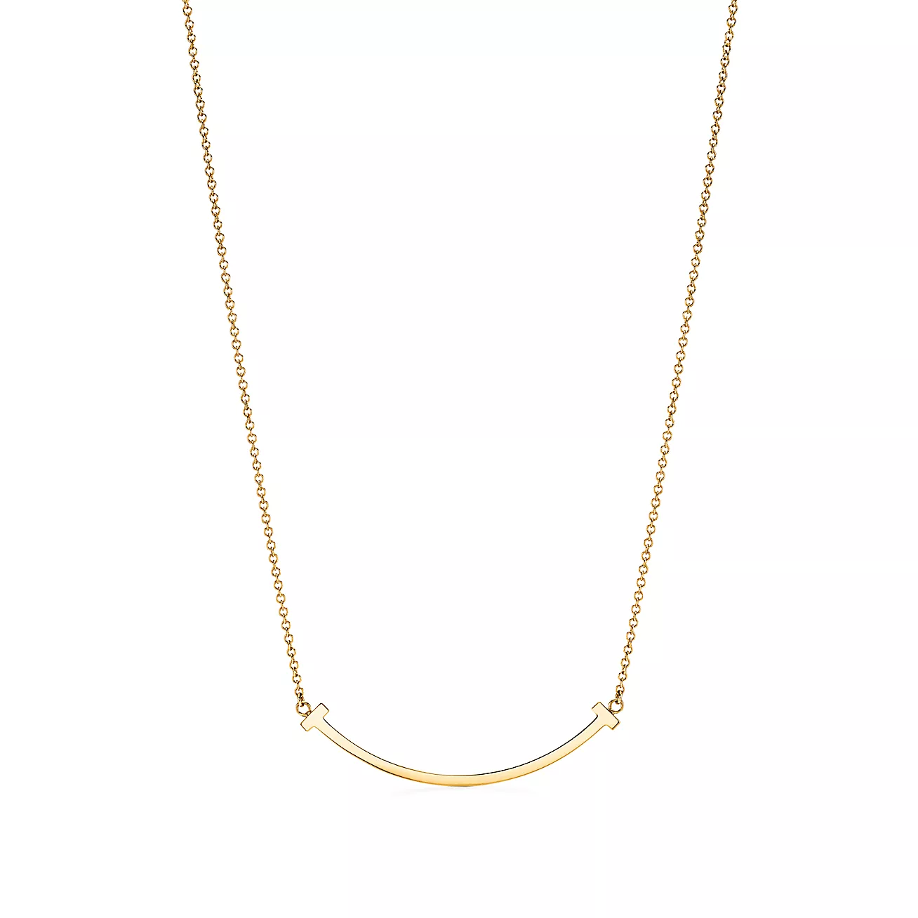 Medium Smile Pendant in Yellow Gold