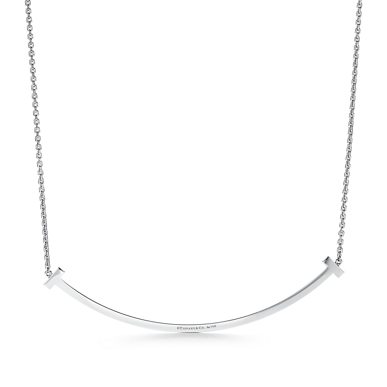 Extra Large Smile Pendant in white gold
