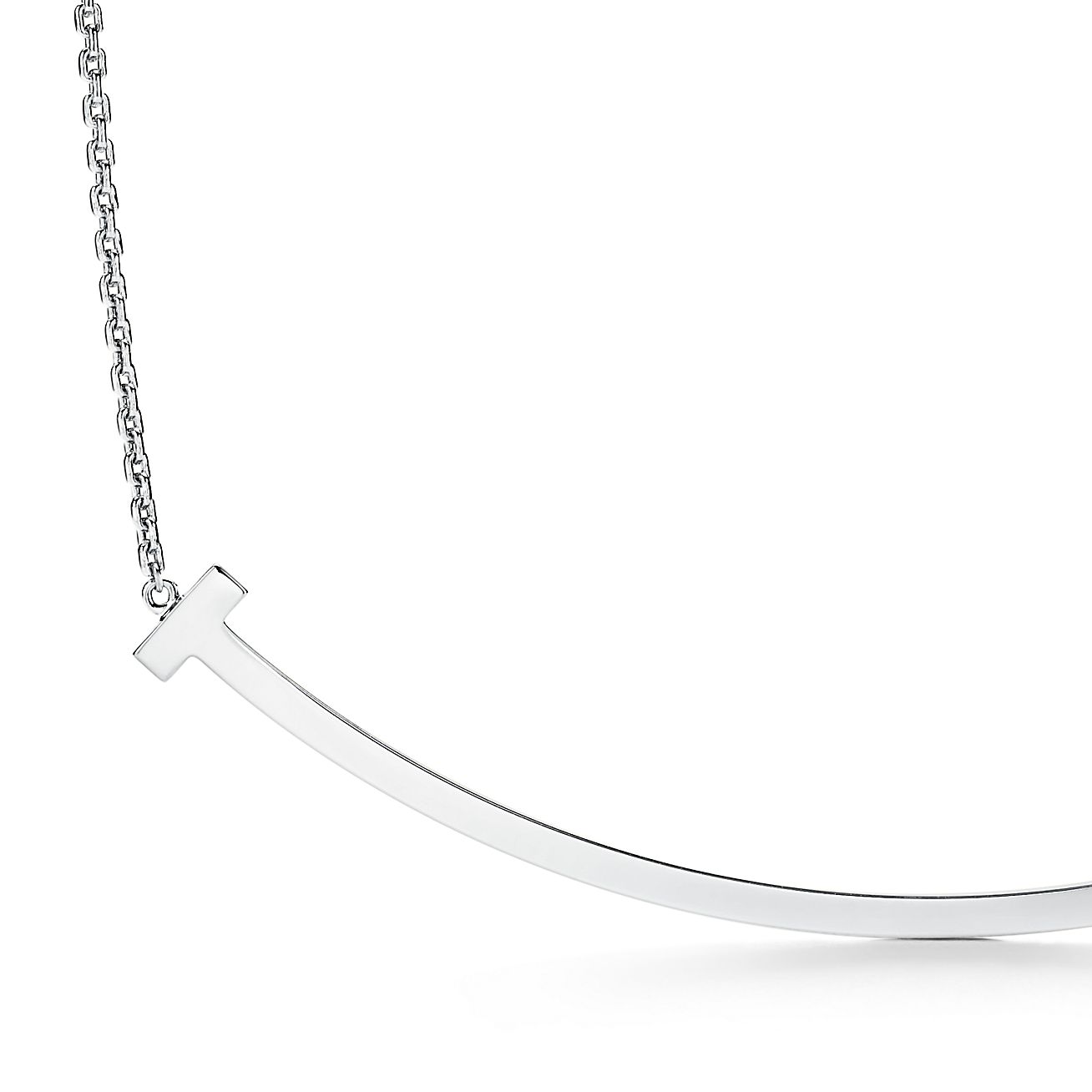 Extra Large Smile Pendant in white gold