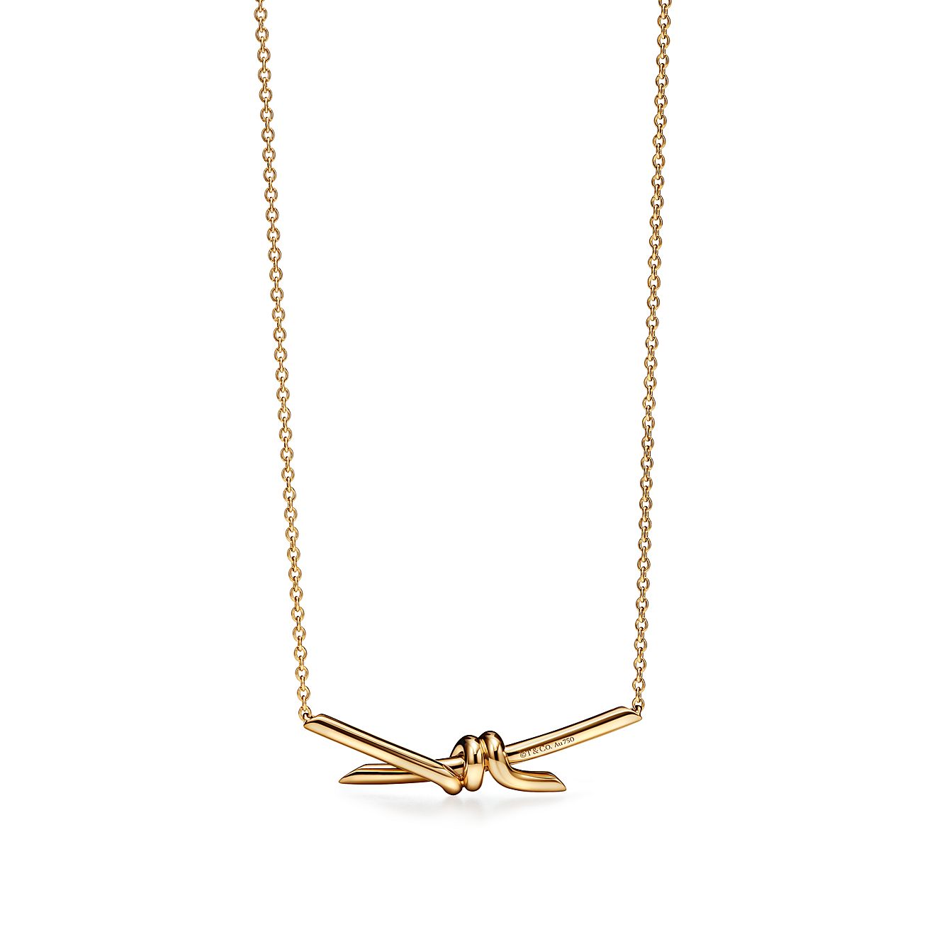 Knot Pendant in Yellow Gold
