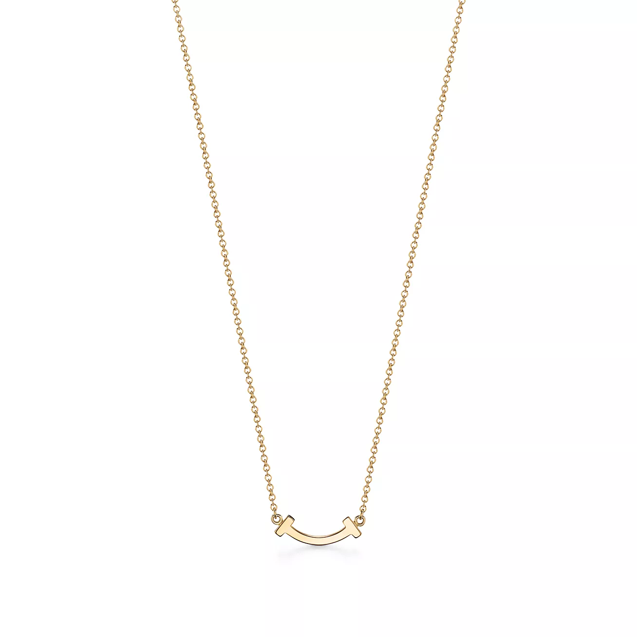 Mini Smile Pendant in Yellow Gold