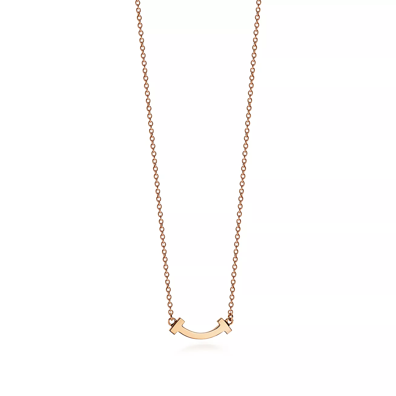 Mini Smile Pendant in Rose Gold