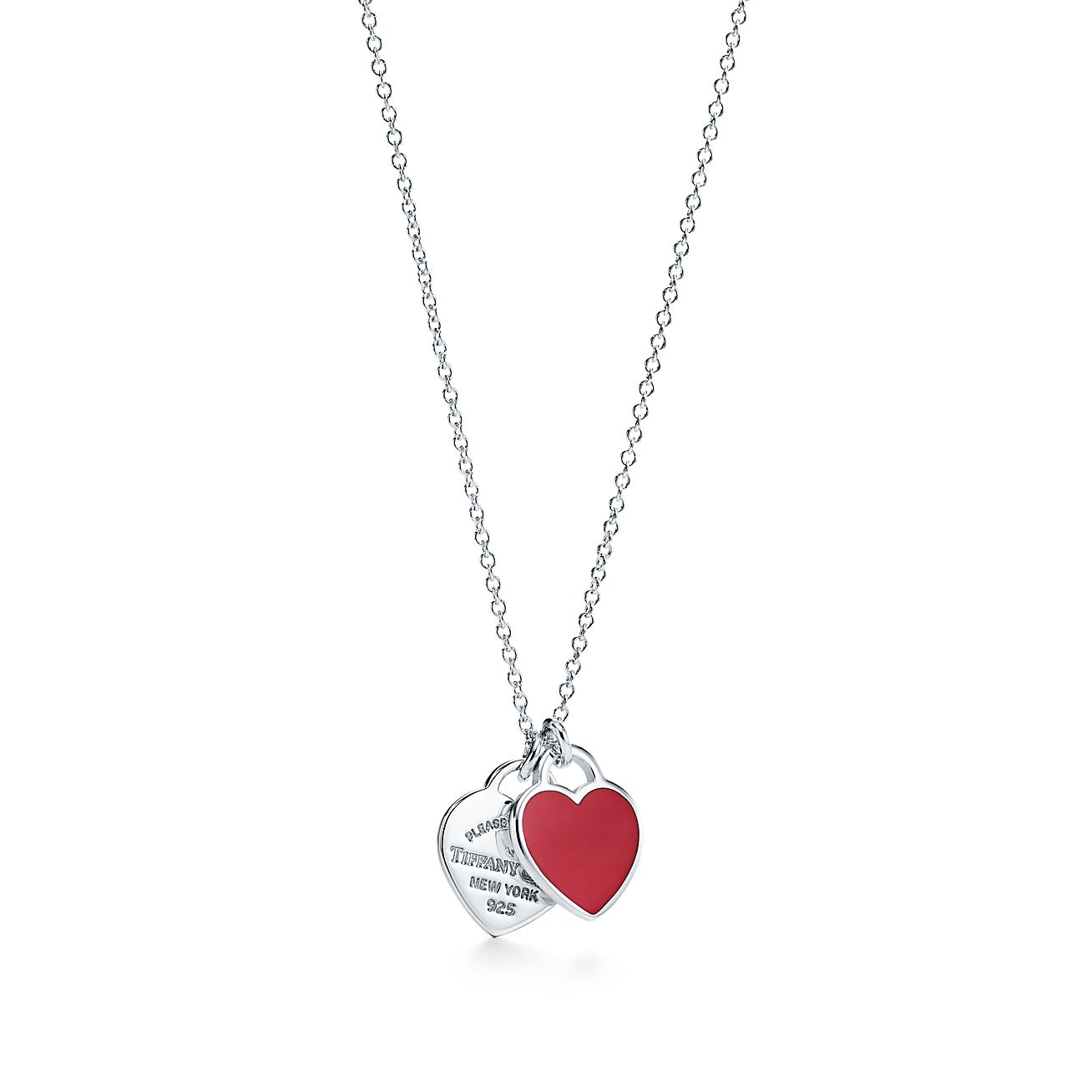 Double Heart Tag Pendant