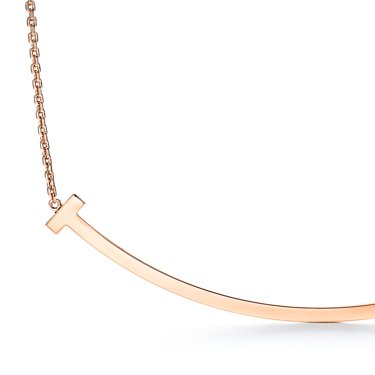 Extra Large Smile Pendant in Rose Gold