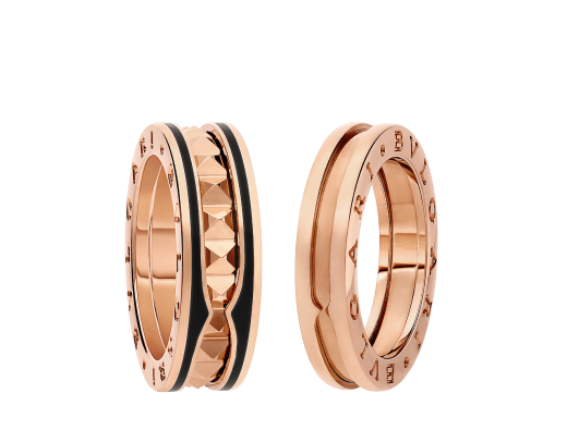 B.ZERO1 RING one-band ring in rose gold