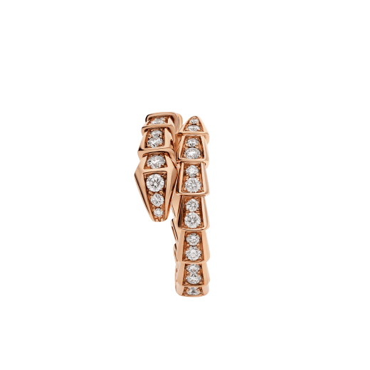 SERPENTI VIPER RING in rose gold with diamonds