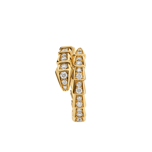 SERPENTI VIPER RING in yellow gold with diamonds