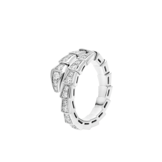 SERPENTI VIPER RING in white gold with diamonds