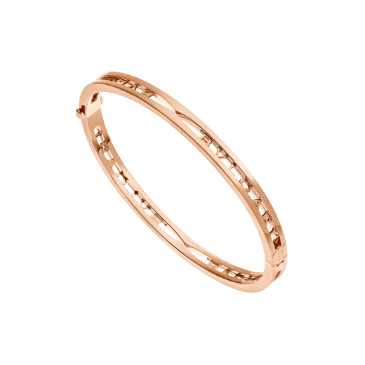 B.ZERO1 BRACELET in Rose Gold with BVLGARI Logo on the Spiral
