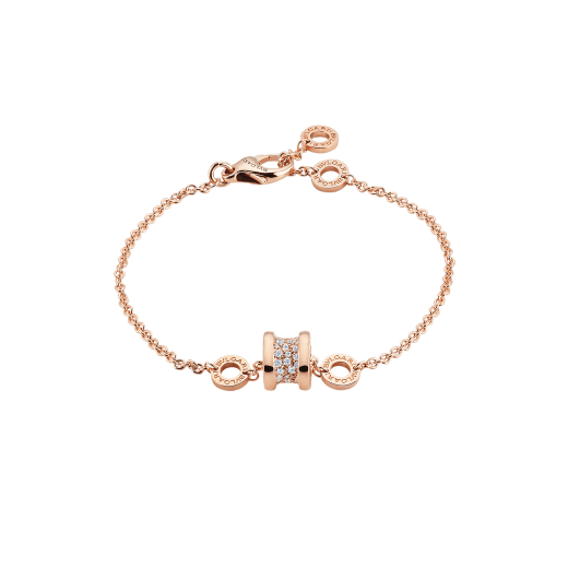 B.ZERO1 BRACELET in Rose Gold with Diamonds