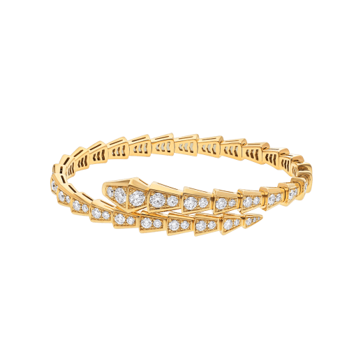 SERPENTI VIPER BRACELET in Yellow Gold with Diamonds