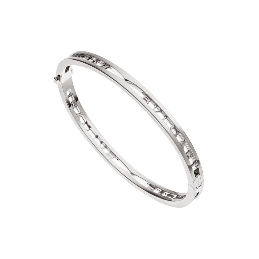 B.ZERO1 BRACELET in White Gold with BVLGARI Logo on the Spiral