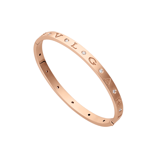 BVLGARI BVLGARI BRACELET in Rose Gold with Diamonds