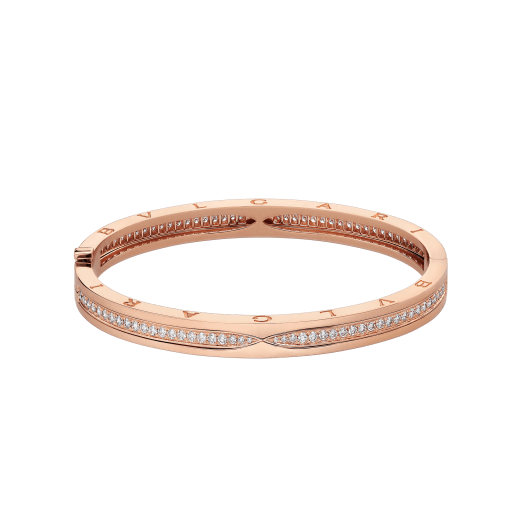 B.ZERO1 BRACELET in Rose Gold with Diamonds