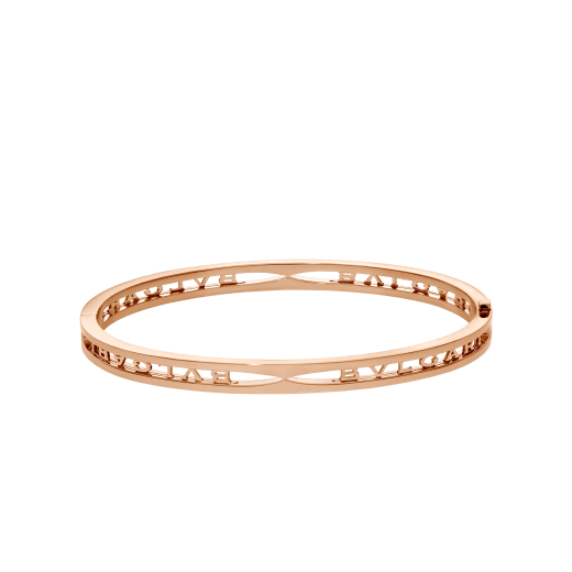 B.ZERO1 BRACELET in Rose Gold with BVLGARI Logo on the Spiral