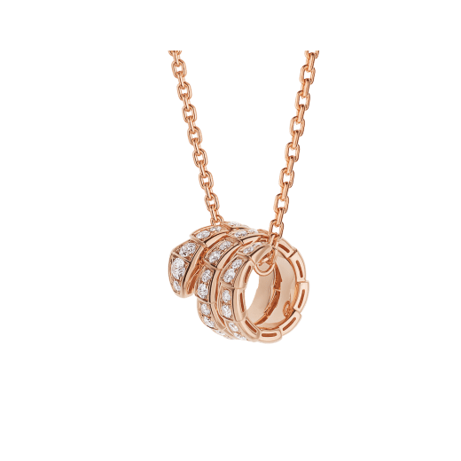SERPENTI VIPER NECKLACE in Rose Gold in Diamonds
