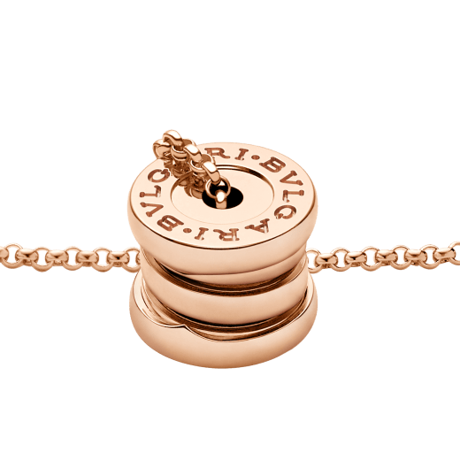 B.ZERO1 NECKLACE in Rose Gold Mini Pendant Necklace with Chain