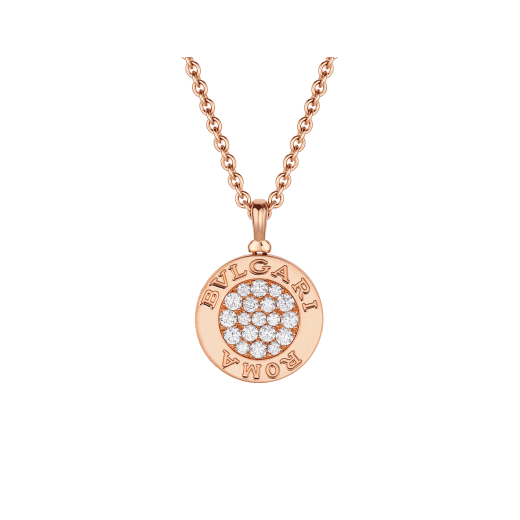 BVLGARI BVLGARI NECKLACE in Rose Gold with Diamonds