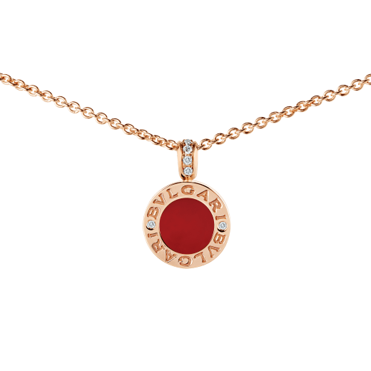 BVLGARI BVLGARI NECKLACE in Rose Gold with Diamonds