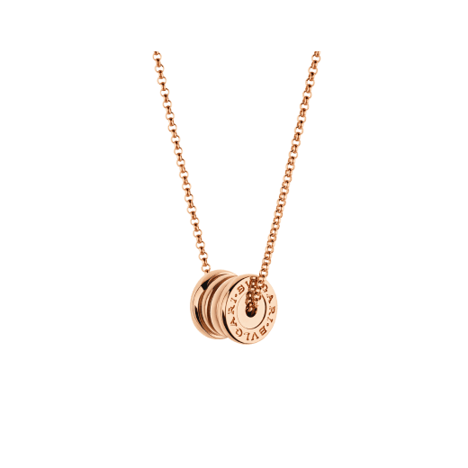 B.ZERO1 NECKLACE in Rose Gold Mini Pendant Necklace with Chain