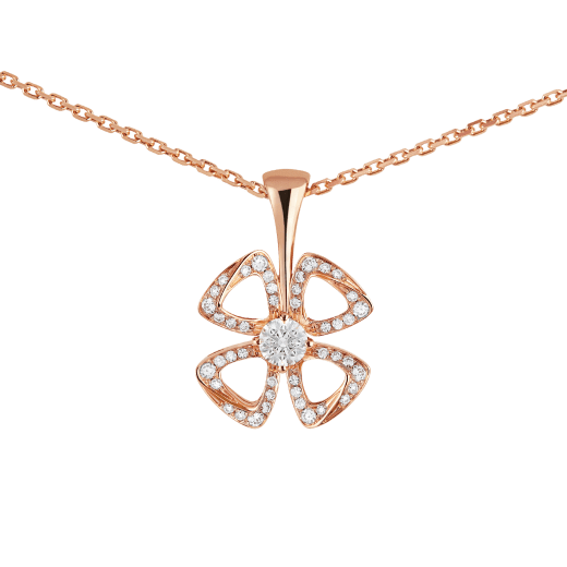 FIOREVER NECKLACE in Rose Gold with Diamonds