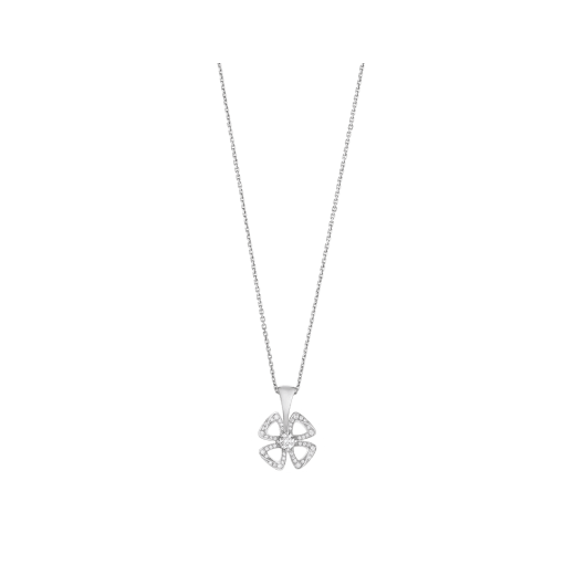 FIOREVER NECKLACE in White Gold with Diamonds