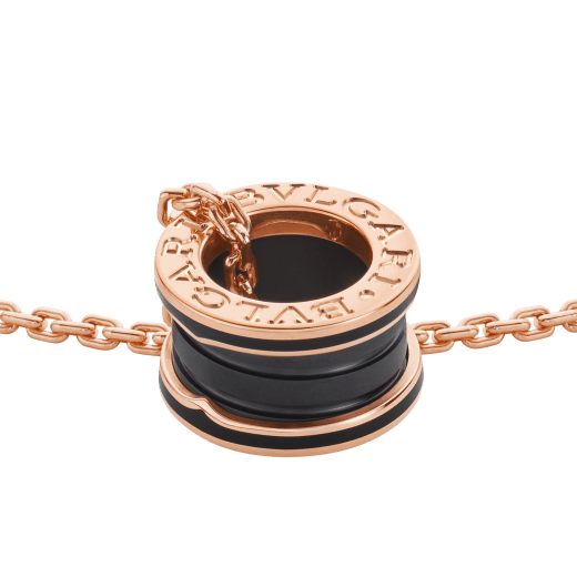 B.ZERO1 NECKLACE in Rose Gold with Matte Black Ceramic