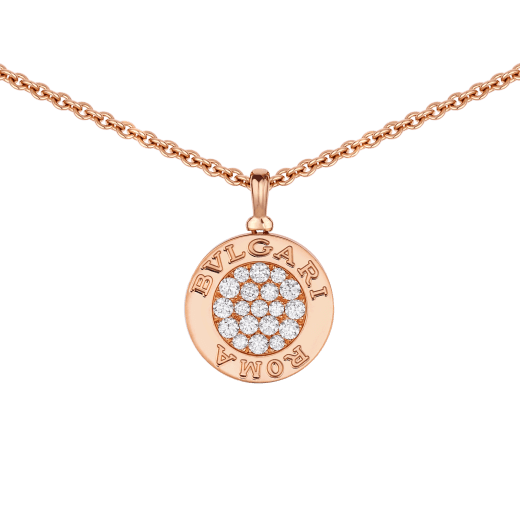 BVLGARI BVLGARI NECKLACE in Rose Gold with Diamonds