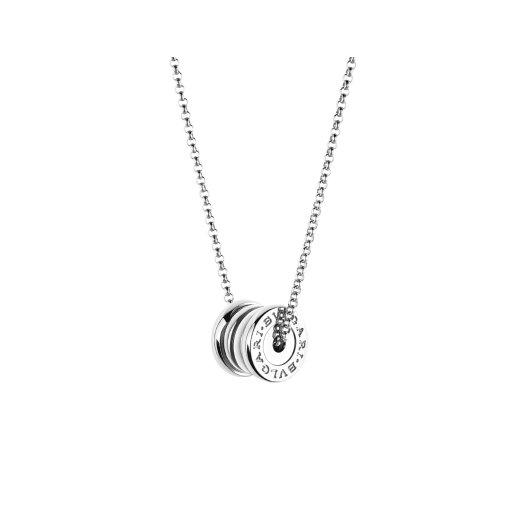 B.ZERO1 NECKLACE in White Gold Mini Pendant Necklace with Chain