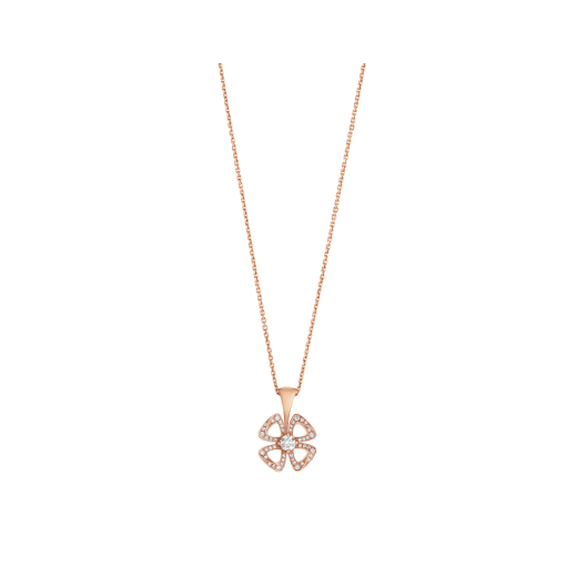 FIOREVER NECKLACE in Rose Gold with Diamonds