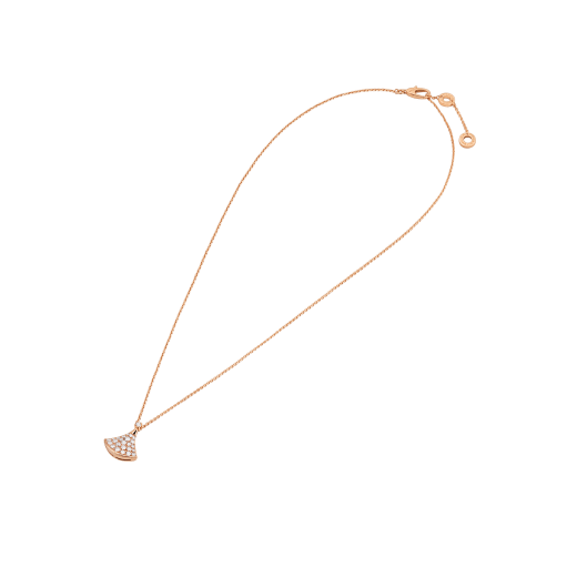 DIVAS’ DREAM NECKLACE in Rose Gold with Pavé Diamonds