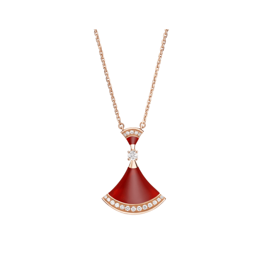 DIVAS’ DREAM NECKLACE in Rose Gold with Pavé Diamonds