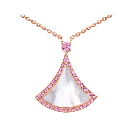 DIVAS’ DREAM NECKLACE in Rose Gold with Pink Sapphires