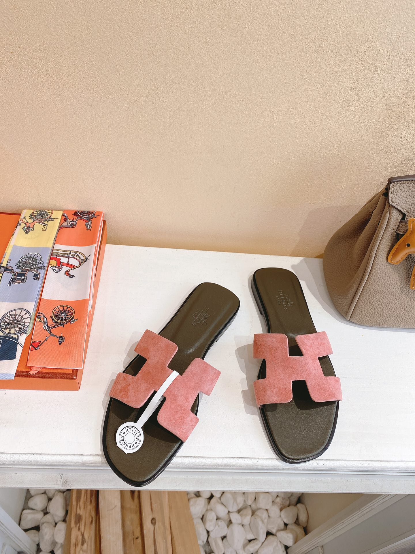 [TOP] HRMES Oran Swift Calfskin Sandals - 7 Color - Hermes