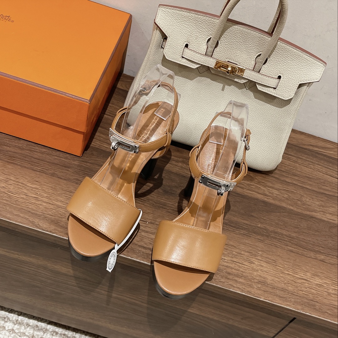 [TOP] HRMES Glam Sandals  - GHW -3 Color- Hermes