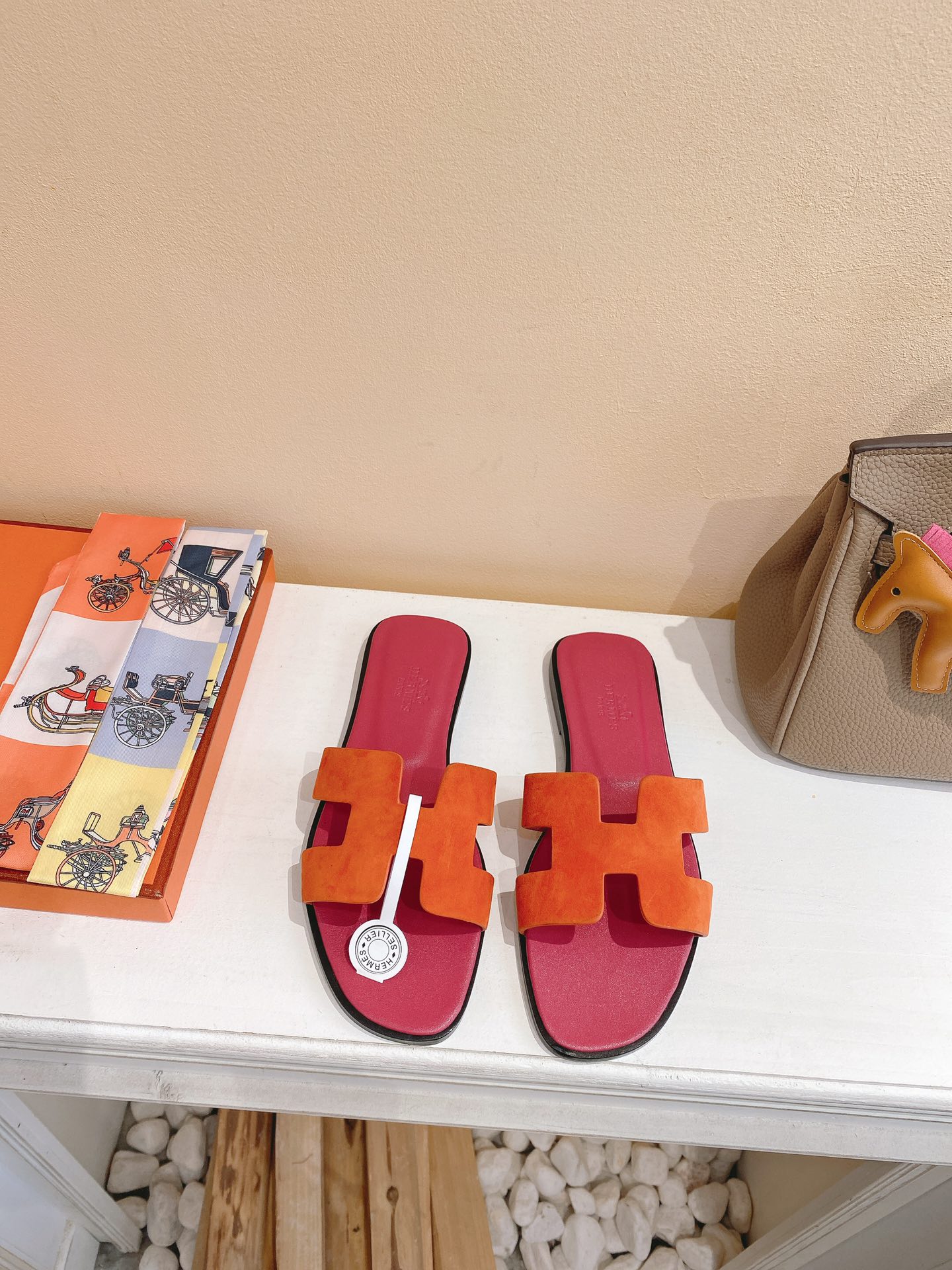 [TOP] HRMES Oran Swift Calfskin Sandals - 7 Color - Hermes